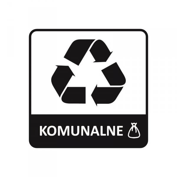 ETY2-10 - Etykieta do segregacji &quot;KOMUNALNE&quot; NEW