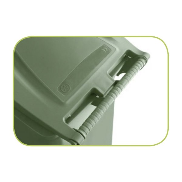 Pojemnik na odpady 120L z mechanizmem pedałowym szary STEFANPLAST