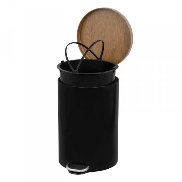 Kosz na śmieci 20L FREEDOM FRESH SOFT Sherwood czarny ( z wolno opadającą pokrywą )