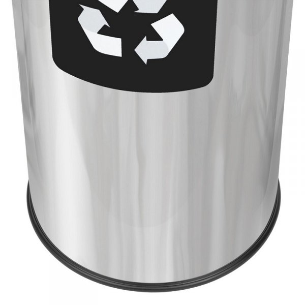Kosz do segregacji odpadów EKO PRESTIGE 45L odpady zmieszane ( Stal połysk )