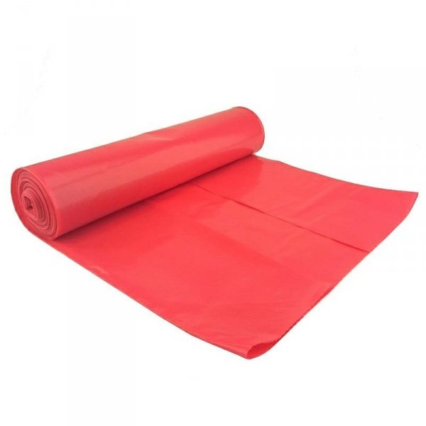 Worki na odpady 120l LD 22mic (25) czerwone