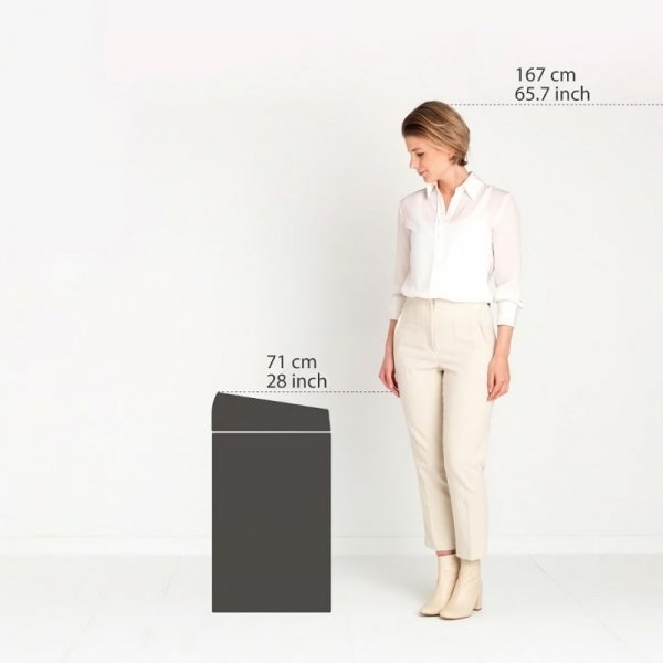 Kosz TOUCH BIN 60L Brilliant Steel