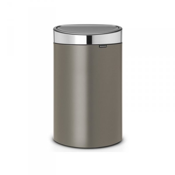 Kosz TOUCH BIN NEW 40L Platinum / Matt Steel