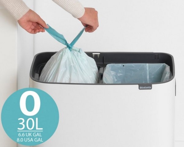 Kosz TOUCH BIN BO 2x30L Mineral Concrete Grey