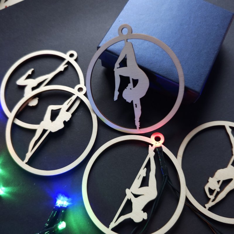 Pole dance Christmas Ornaments, perfect gift for pole dancer, Pole dance Wall Decor