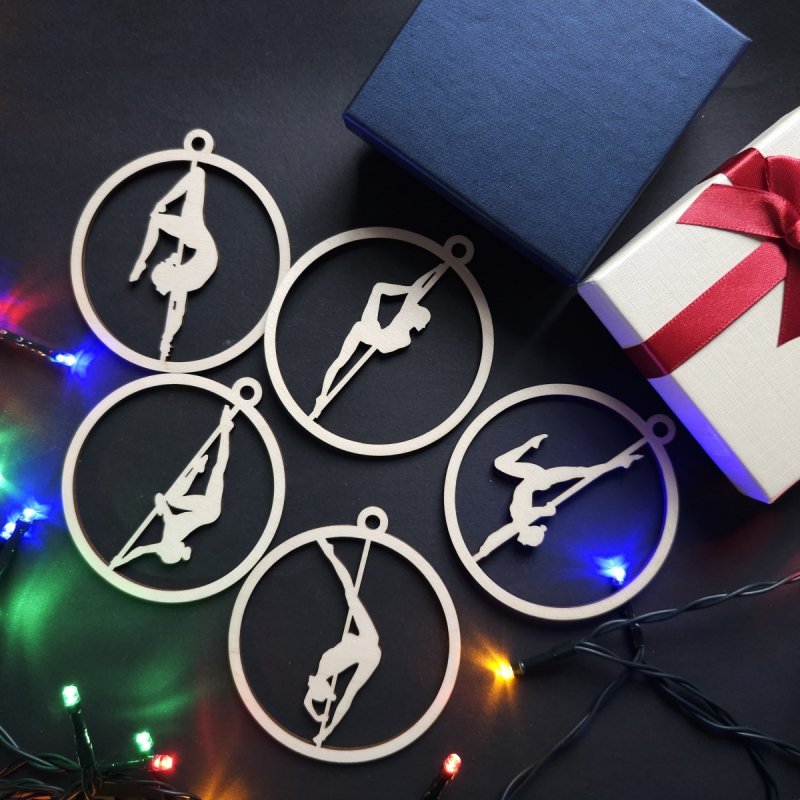 Pole dance Christmas Ornaments, perfect gift for pole dancer, Pole dance Wall Decor