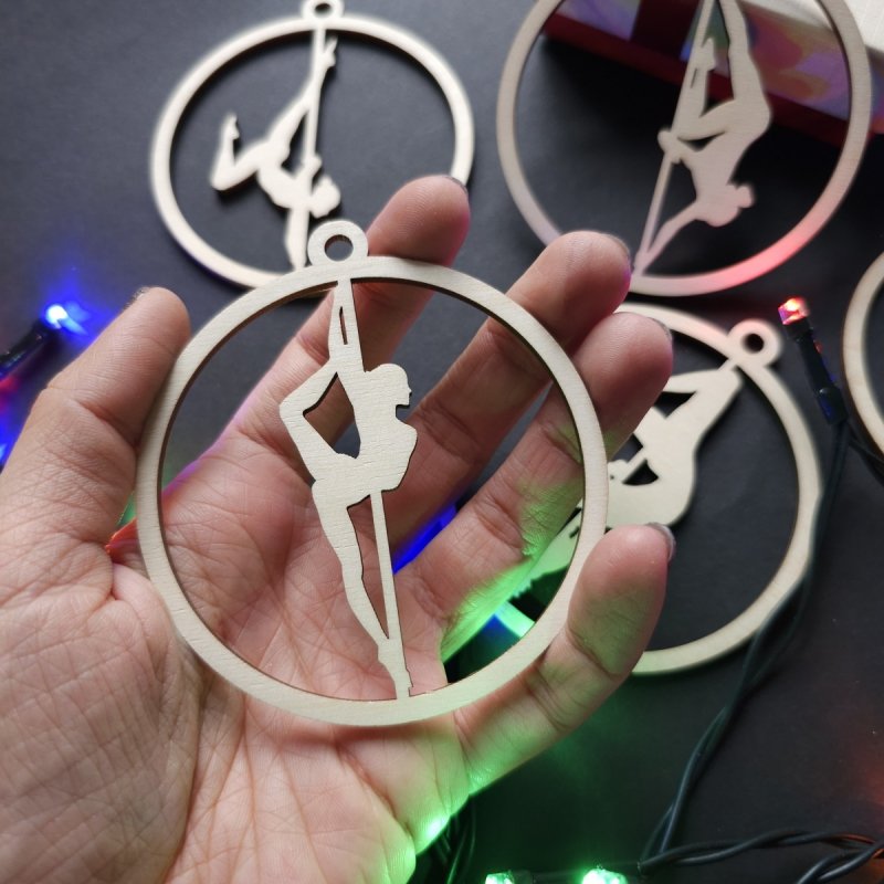 Pole dance Christmas Ornaments, perfect gift for pole dancer, Pole dance Wall Decor