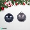 Ekskluzywna Bombka Choinkowa od Kamai Christmas Decoration® - Kolor Antracyt, Komplet 4 Sztuk