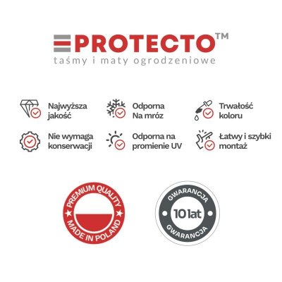 Taśma ogrodzeniowa 52mb Thermoplast® CLASSIC LINE 9,5cm BRĄZ