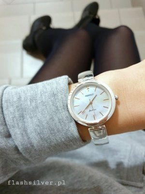 srebrny zegarek damski 