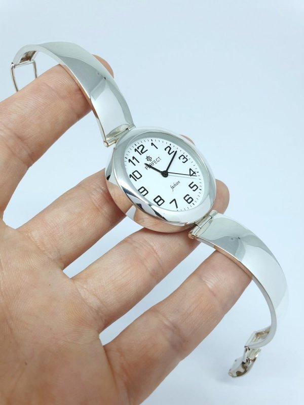 Duży Srebrny Zegarek kod 896 