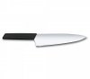 Nóż Szefa Kuchni, szerokie ostrze, 20 cm, czarny Victorinox  6.9013.20B