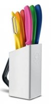Blok z kolorowymi nożami Swiss Classic Utility Victorinox 6.7127.6L14  