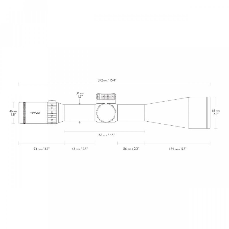Luneta celownicza Hawke Frontier 34 5-30x56 SF IR Mil Pro Ext.