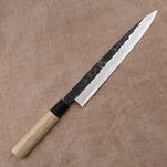Tojiro Black Hammered Shirogami#2 Nóż Yanagiba 24 cm