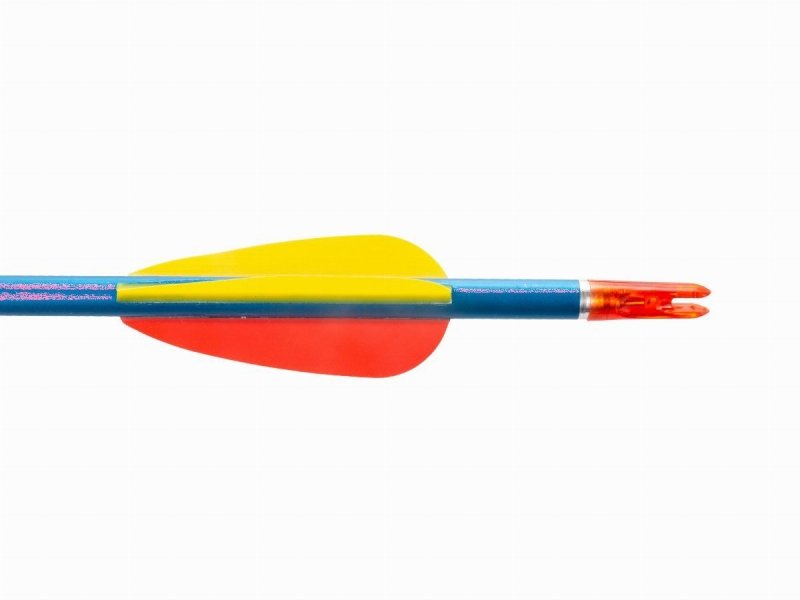 Strzała Poe Lang aluminiowa 30" grot tarczowy ostry niebieska 5 sztuk