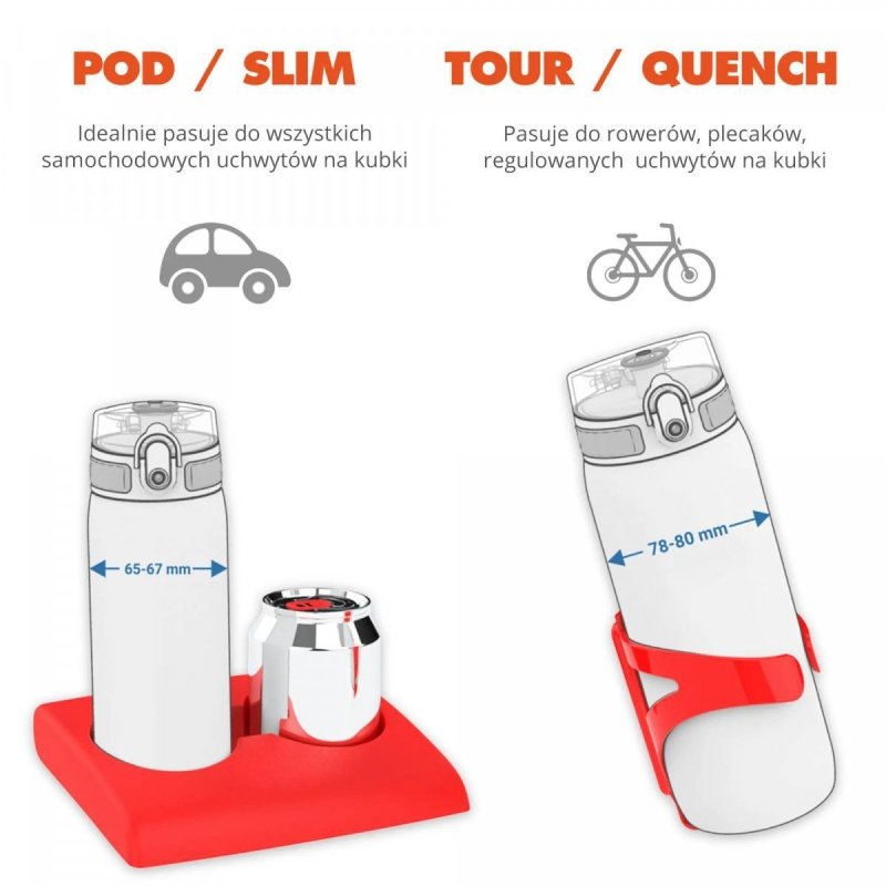 Butelka Bidon na Wodę do Picia  ION8 BPA Free I8RF350PYDINO Dinosaur 350 ml