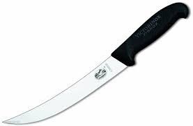 Nóż rzeźniczy Victorinox Fibrox - Antypoślizgowy trzonek, stal nierdzewna, do krojenia mięsa - 20 cm - 5.7203.20