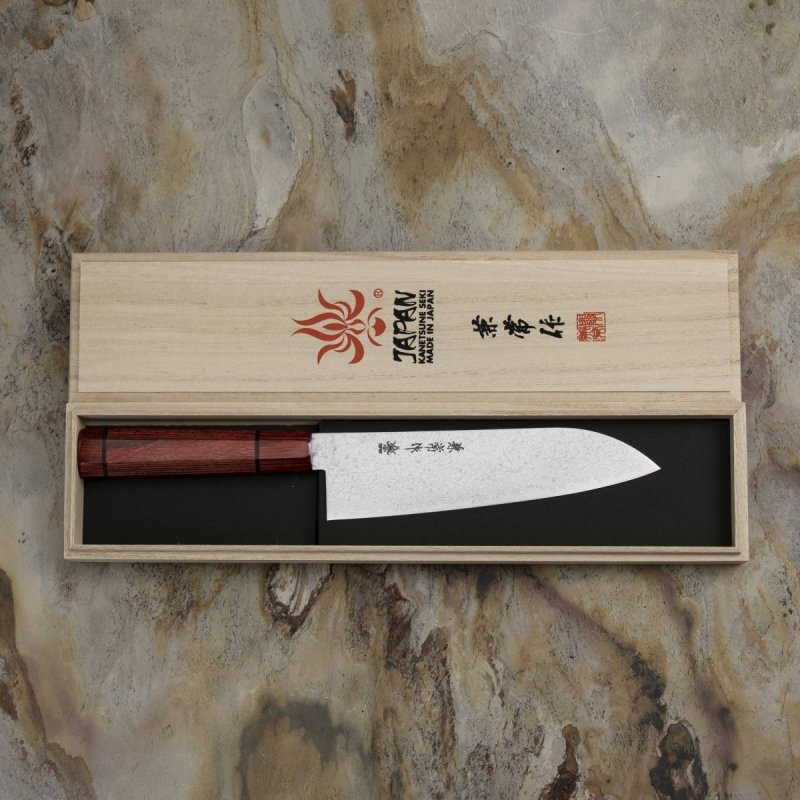 Kanetsune Minamo-kaze Nóż Santoku 18 cm