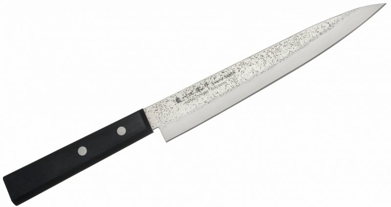 Nóż Yanagi Sashimi 20,5 cm Satake Nashiji Black Pakka 