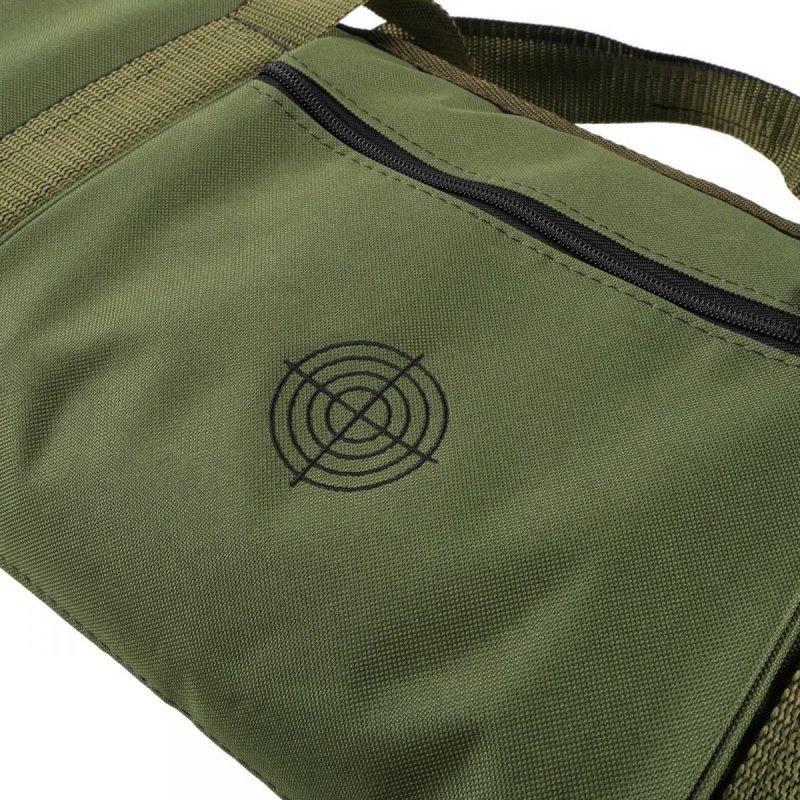 Pokrowiec Forsport na automat/strzelbę K2 02 1,44m, kolor oliwkowy haft tarcza czarna