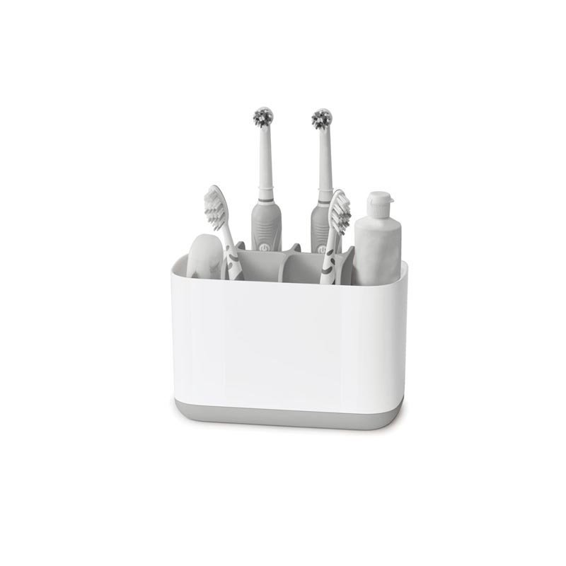Joseph Joseph  Pojemnik na szczoteczki do zębów, duży, szary