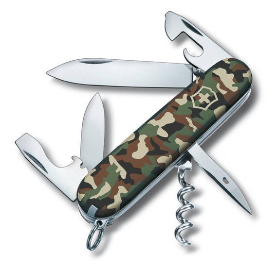 Scyzoryk Victorinox Spartan Kamuflaż - 12 funkcji, z korkociągiem i otwieraczem, stal nierdzewna - 91 mm - Victorinox
