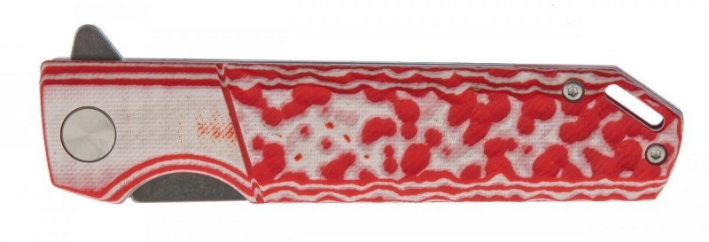 Womsi Wasp nóż składany czerwono-białe G10 S90V