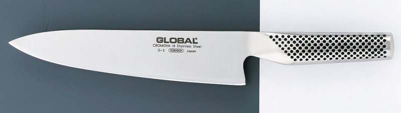 Nóż szefa kuchni 20 cm Global G-2 PLUS ostrzałka Taidea T0825D