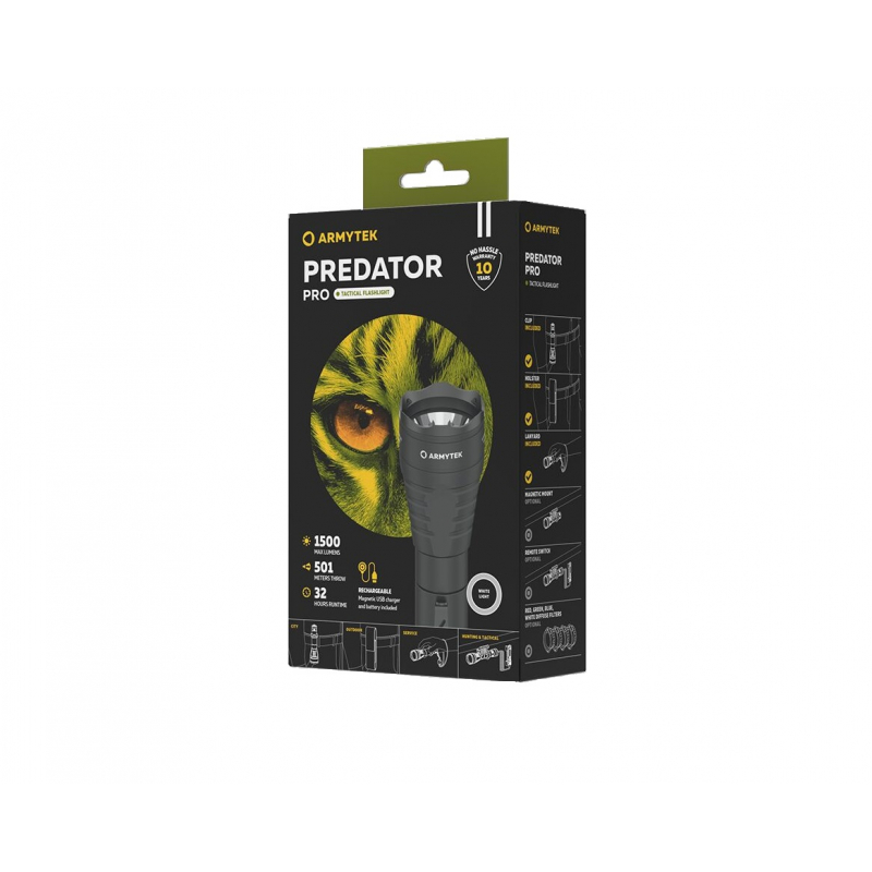 Armytek Predator Pro Magnet USB  White