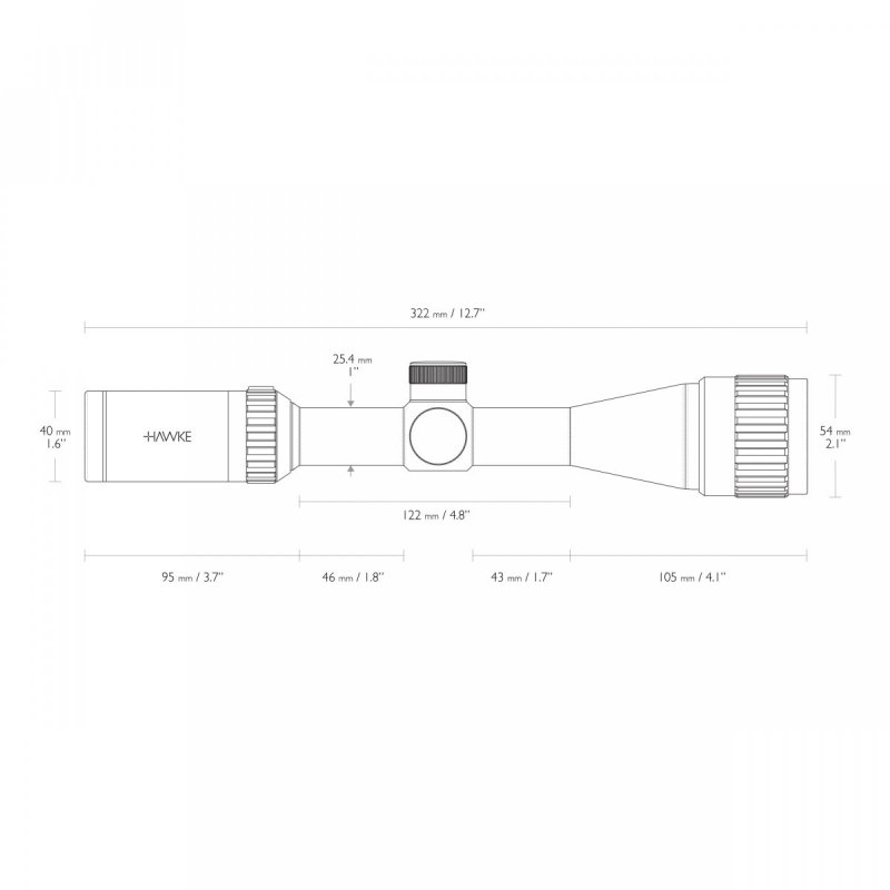 Luneta celownicza Hawke Vantage 1" 3-9x40 AO 30/30
