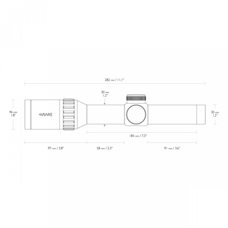 Luneta celownicza Hawke Endurance 30 WA 1-4x24 IR L4A Dot