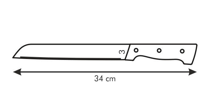 Nóż do chleba  HOME PROFI 21 cm Tescoma