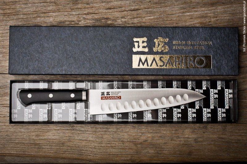 Masahiro MV-H Chef Dimple 18,3cm MBS-26 POM Precyzyjny