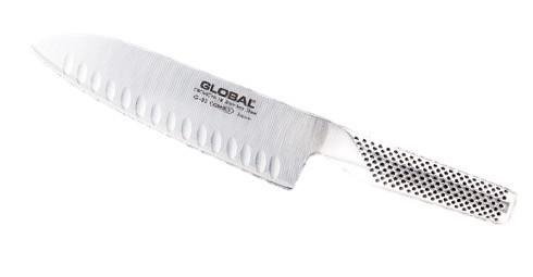 Global nóż Santoku 18 cm karbowany G-80