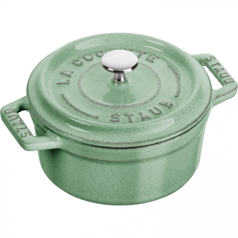 Mini Garnek żeliwny Okrągły 250 Ml, Miętowy Mini Cocotte Staub