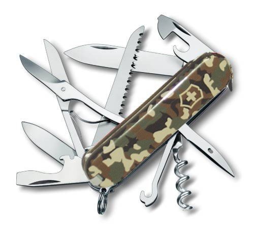 Scyzoryk Victorinox Huntsman Kamuflaż - Do outdooru, 15 funkcji, z nożyczkami i korkociągiem - 91 mm