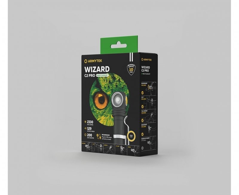 Latarka Armytek Wizard C2 Pro Magnet USB Warm 3w1
