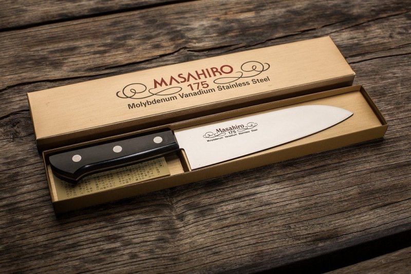 Nóż Masahiro Bwh Santoku 175mm [14023] uniwersalny