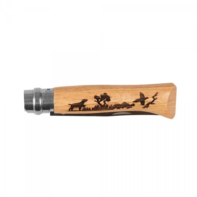 Nóż Opinel 8 inox dąb seria Animal - pies