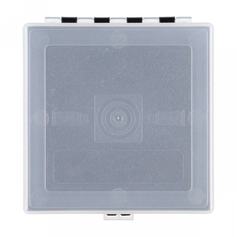 Pudełko Megaline 11x11x3,5 czarno-przezroczysty gąbka 2 szczęki rekina