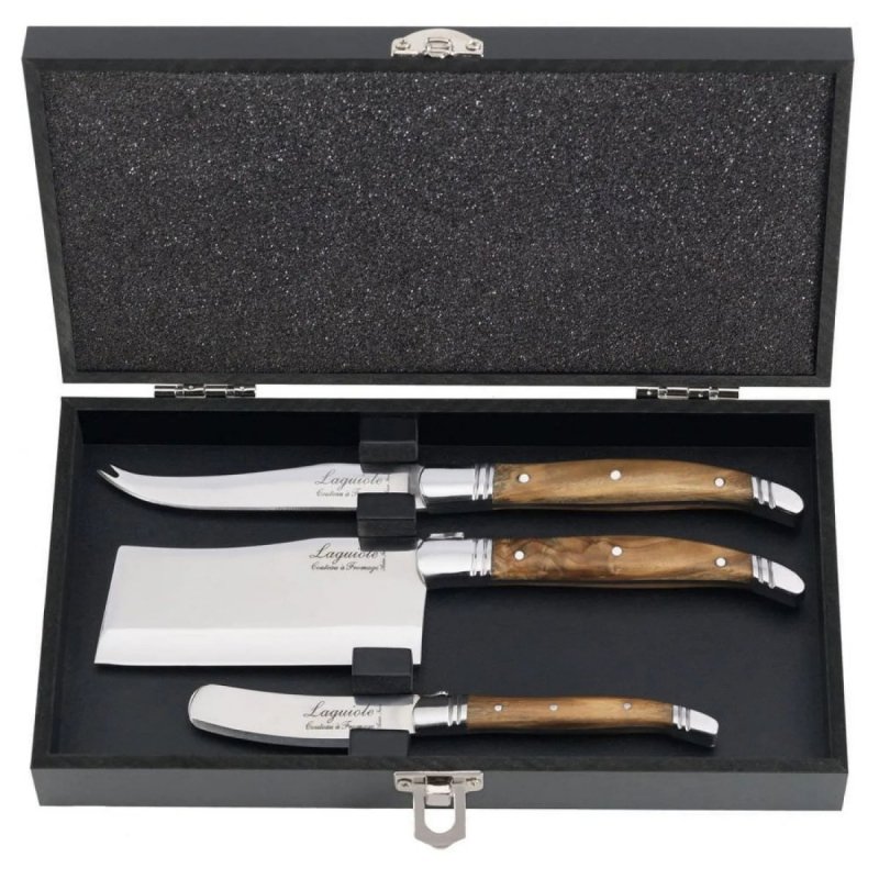 Laguiole Luxury Line Zestaw do Sera Olive Wood, uniwersalny Zestaw