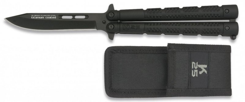 Nóż Motylek K25 36250 Balisong Black