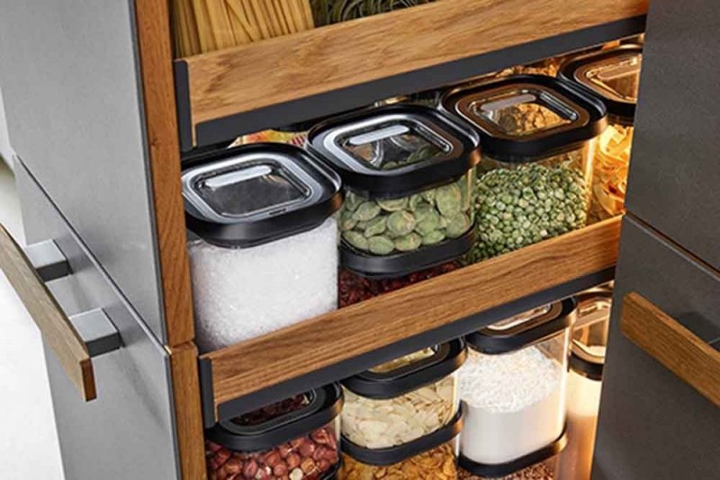 Zestaw 3cz. pojemników szklanych PANTRY