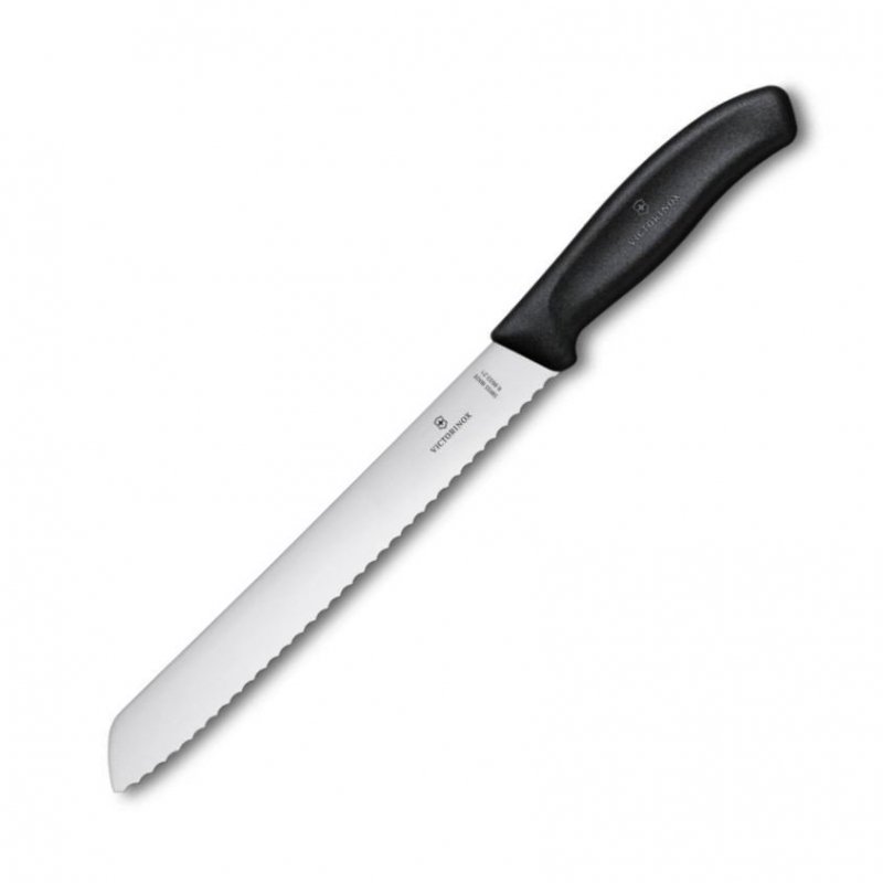 Nóż do chleba Victorinox - Lekki, ząbkowane ostrze, ergonomiczna rękojeść - 21 cm - Model 6.8633.21B