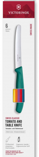 Victorinox Swiss Classic, zestaw 6 noży, 11 cm, 6 kolorów Pikutek