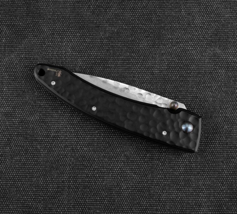 Nóż składany Mcusta Forge Młotkowany Damascus 8,5 cm