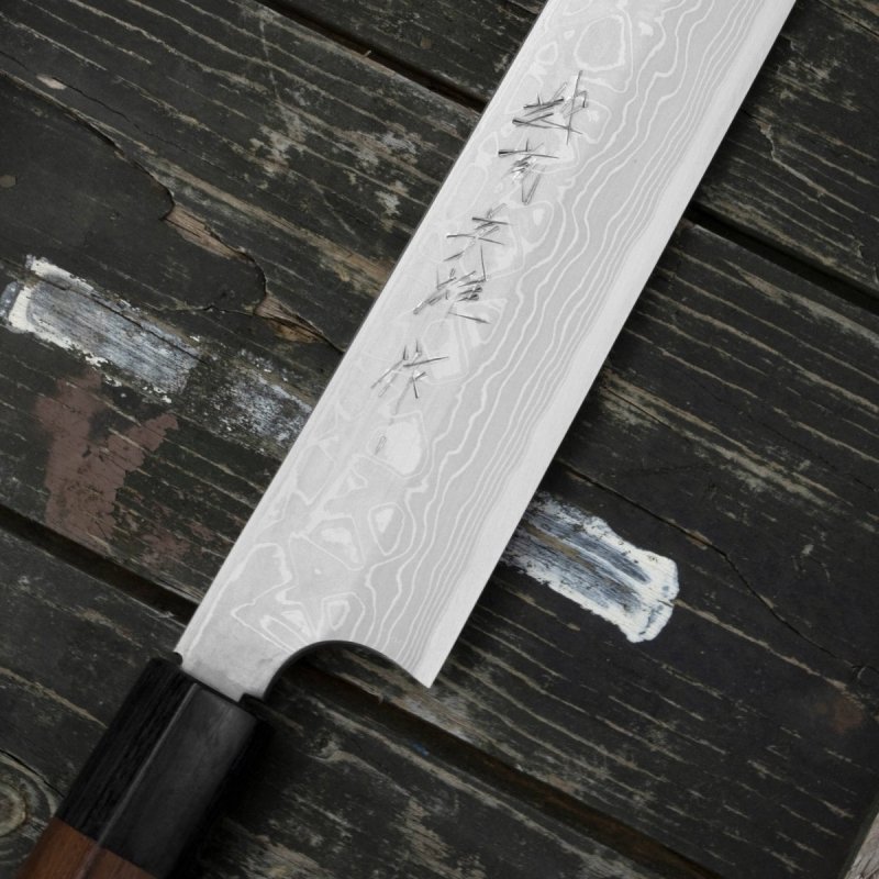 Hideo Kitaoka Shirogami Satin Nóż Kiritsuke 27cm