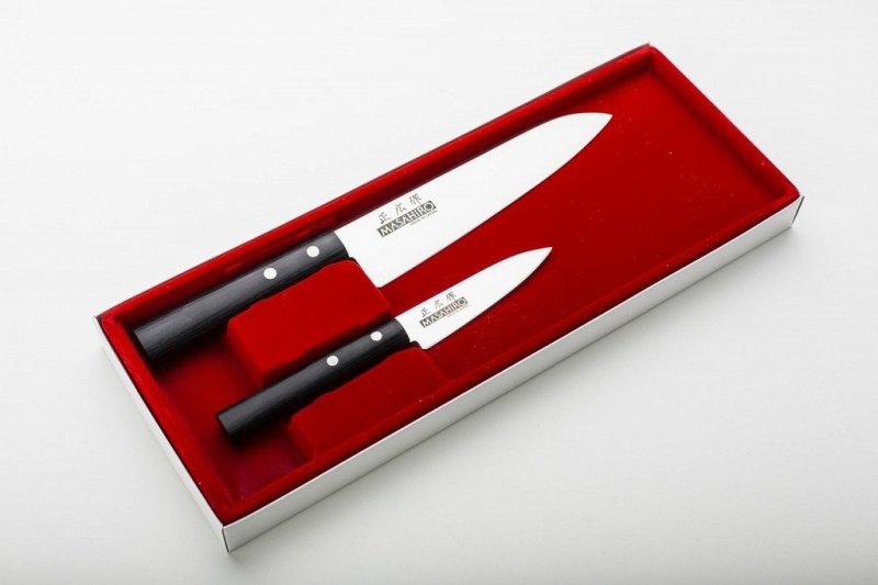 Zestaw 2 noży Masahiro Sankei 18/9 cm Chef i Paring MBS-26