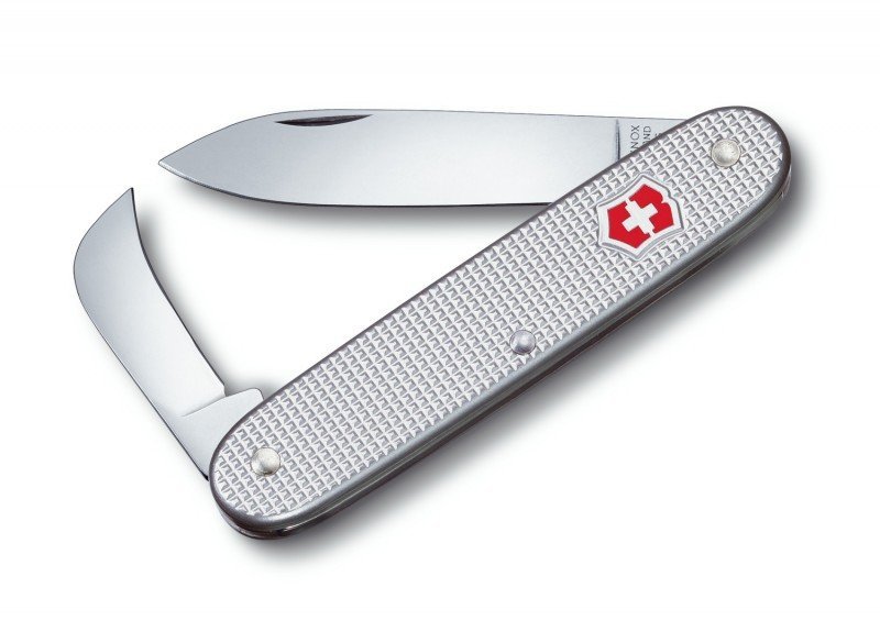 Scyzoryk Victorinox Pioneer 0.8060.26 - Długie ostrze, nóż do roślin, obudowa Alox, do ogrodnictwa - 93 mm - Srebrny